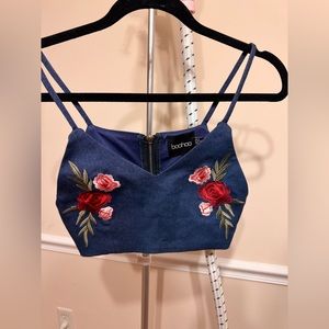 Denim bralette